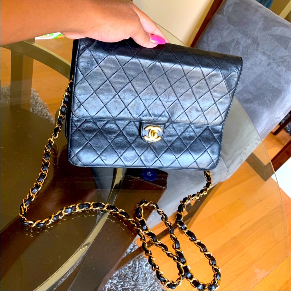 SOLD Vintage Chanel Black Shoulder Bag
